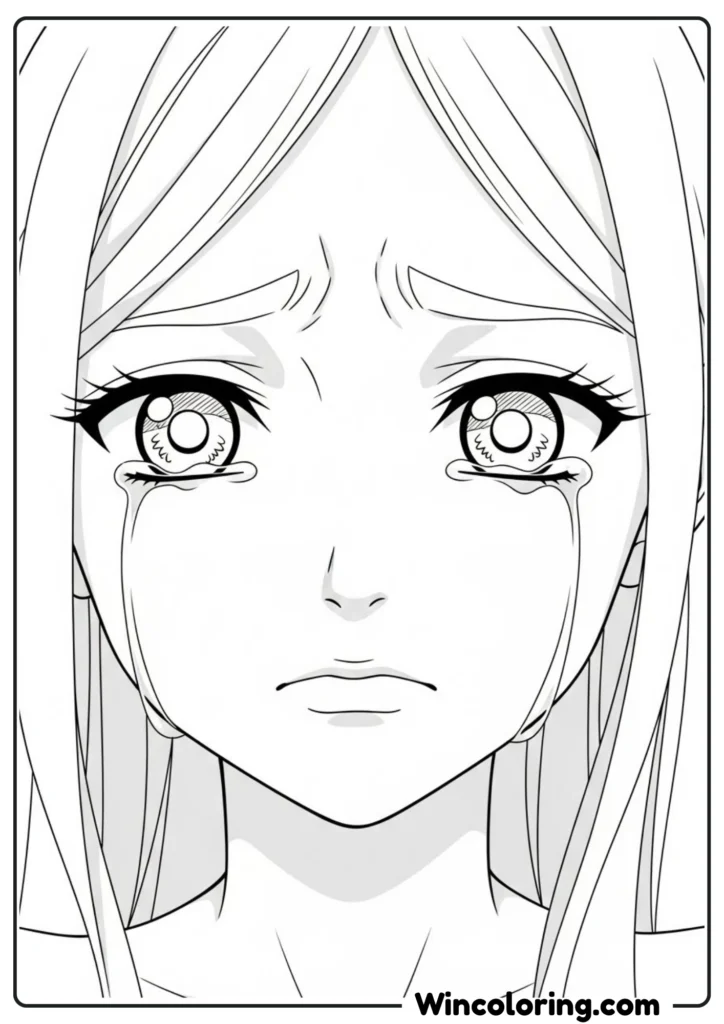 Anime Girl Sad Expression