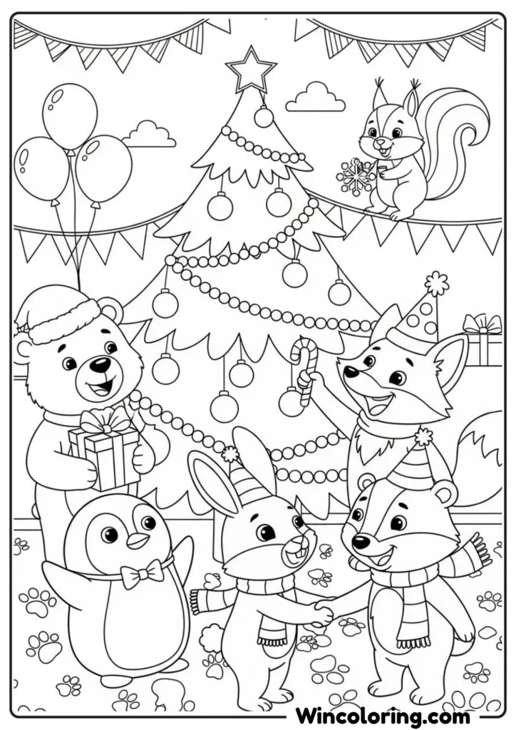 Cartoon Christmas Party