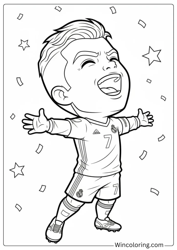 Chibi Ronaldo Victory Pose