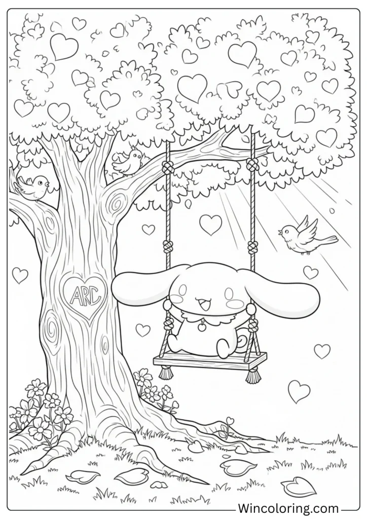 Cinnamoroll Heart Tree Swing
