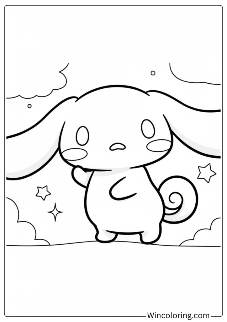 Cinnamoroll Looking Curious