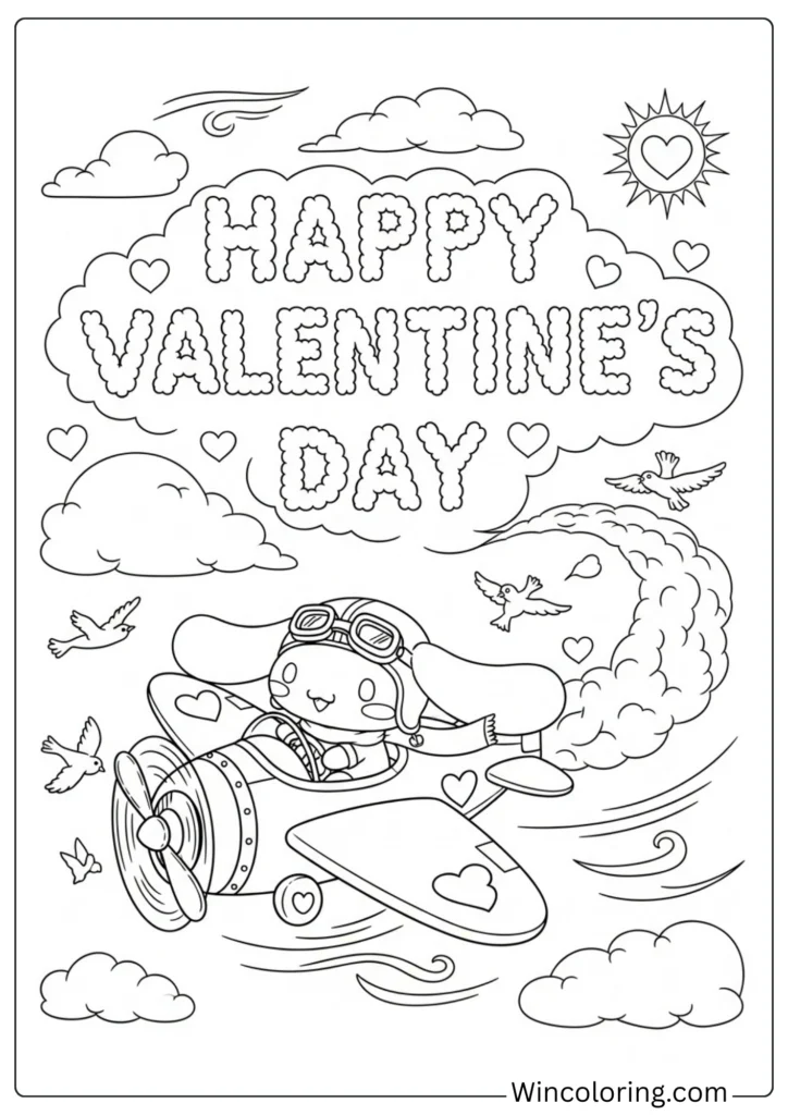 Cinnamoroll Valentine Skywriting