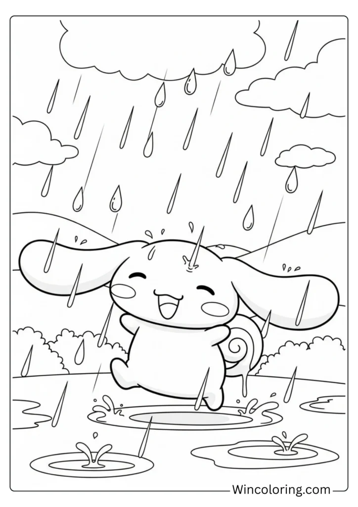 Cinnamoroll in Spring Rain