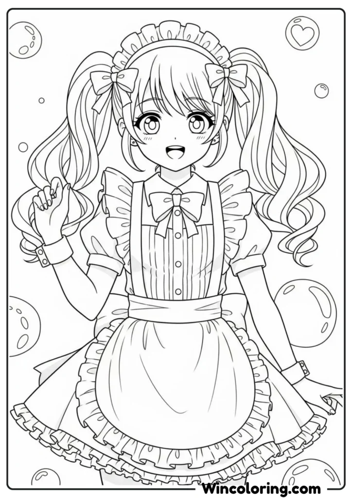 Cute Girl Maid Outfit