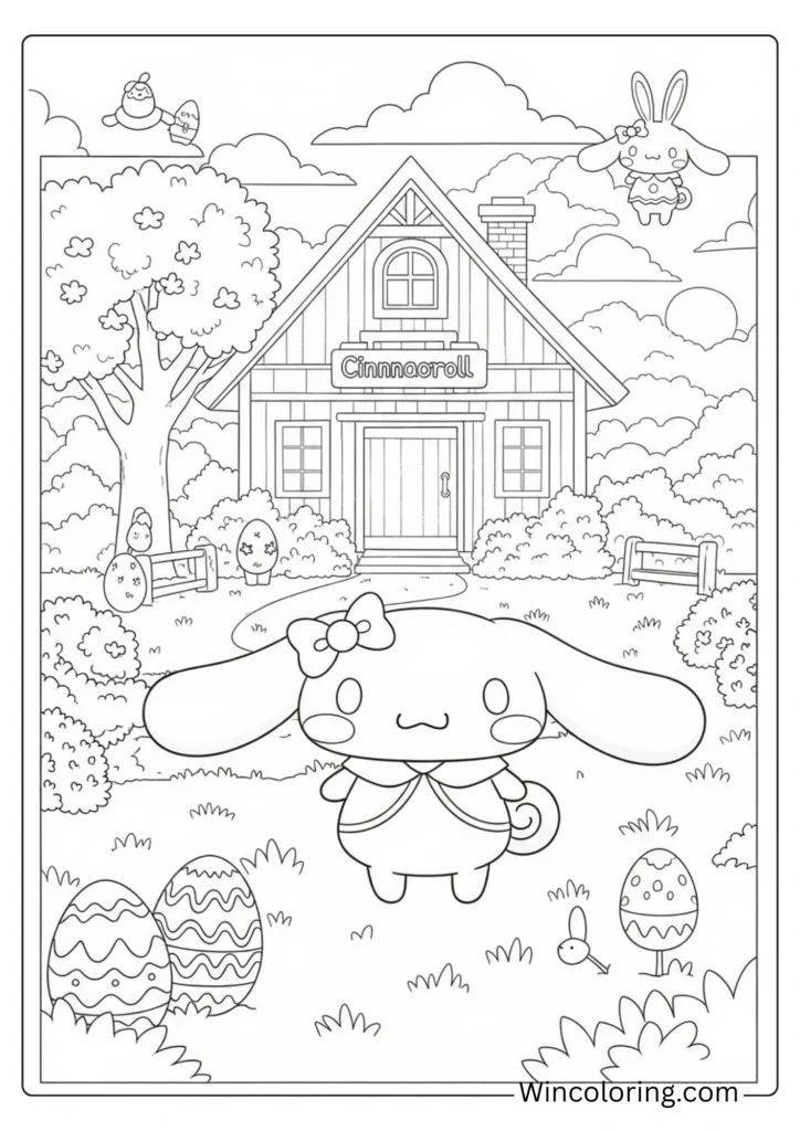 Easter Cinnamoroll Park Scene