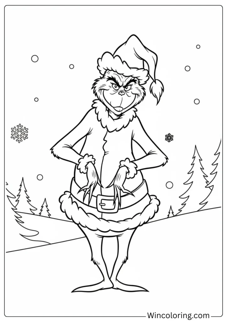 Grinch Full Body Standing