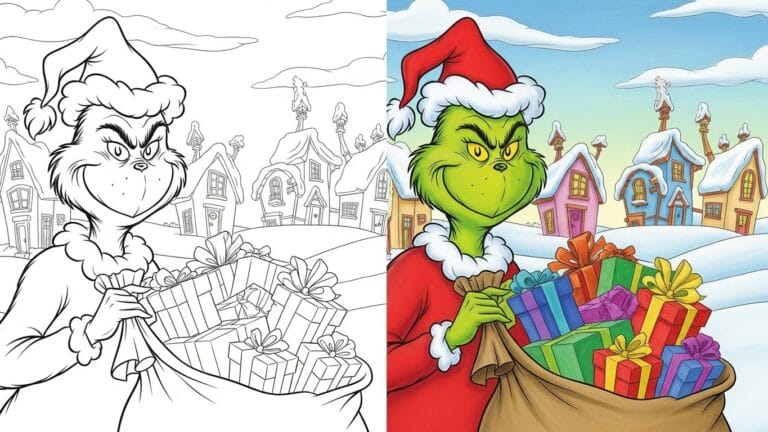 Grinch Coloring Pages