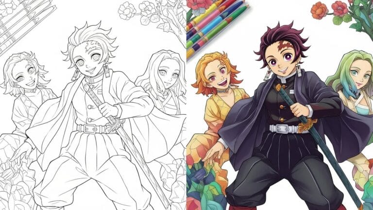Demon Slayer Coloring Pages