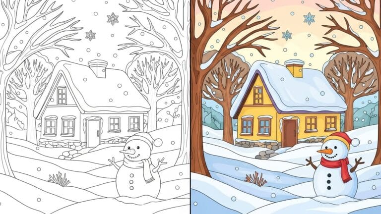 Winter Coloring Pages