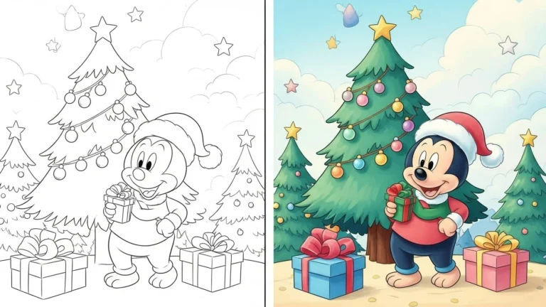 Disney Christmas Coloring Pages