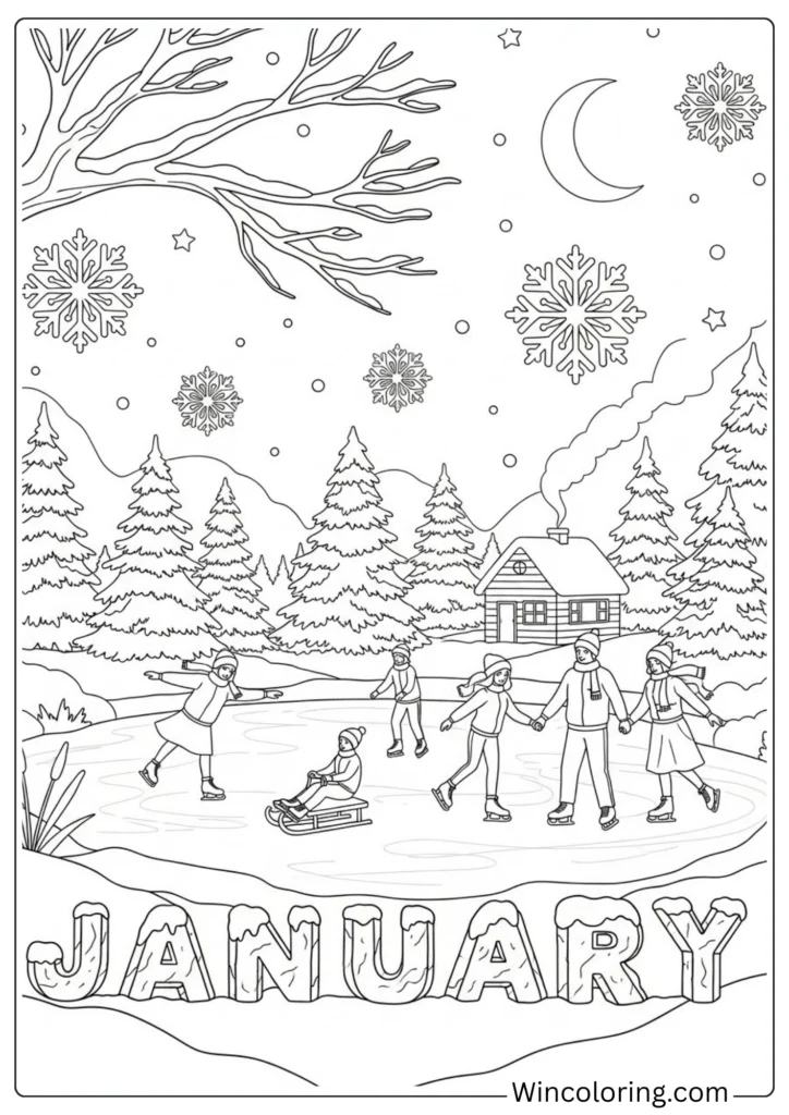 January Ice Skating