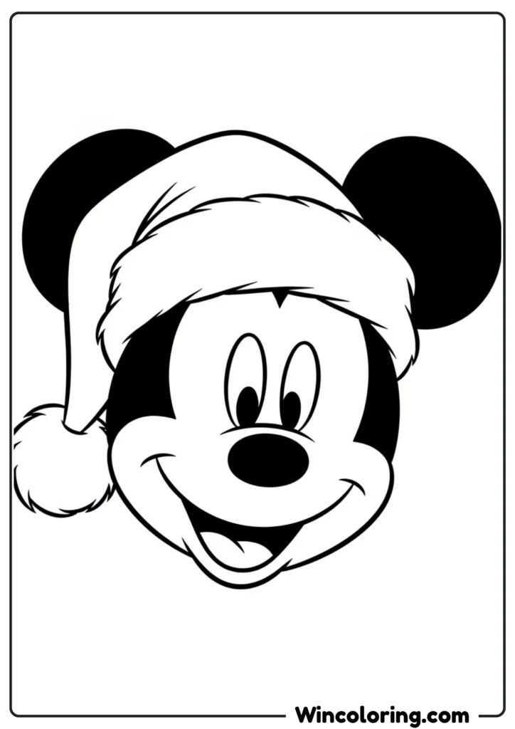 Mickey Mouse Christmas Portrait