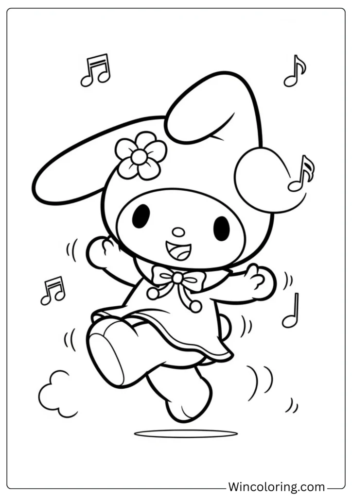 My Melody Skipping Happily