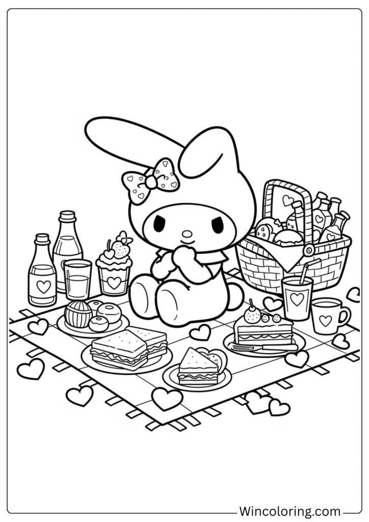 My Melody with Valentine Picnic
