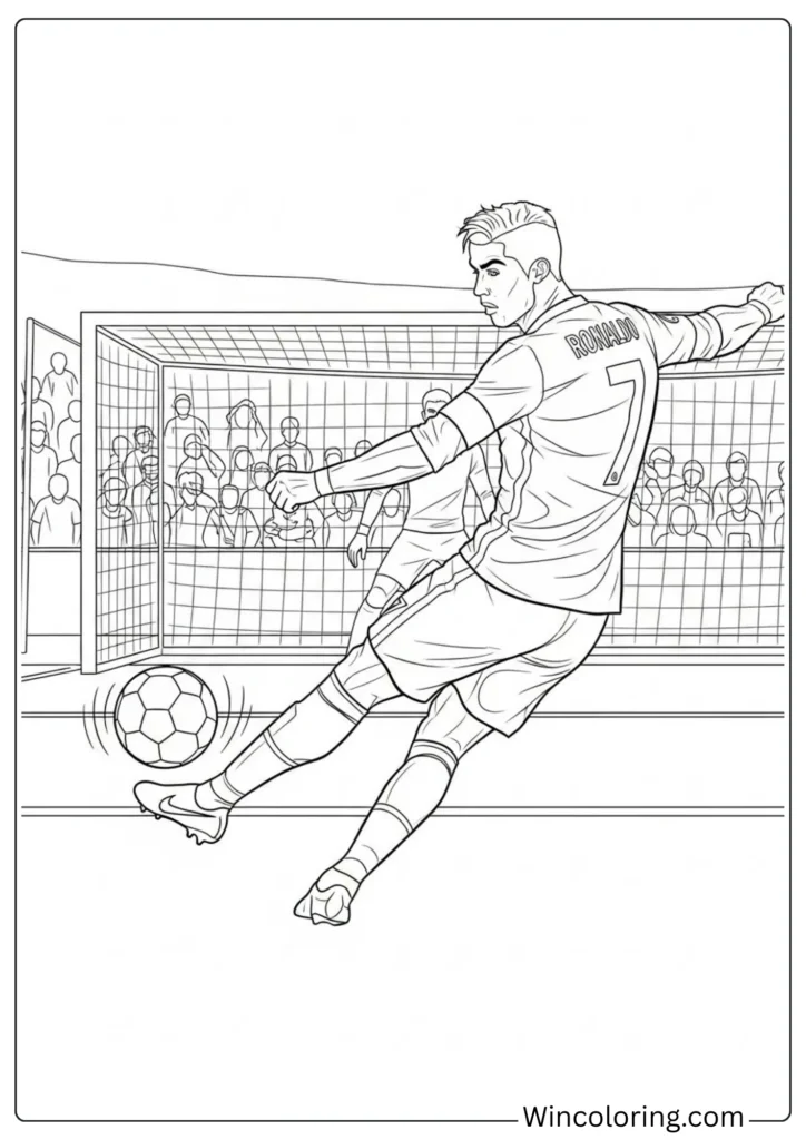 Ronaldo Kicking Powerful Shot