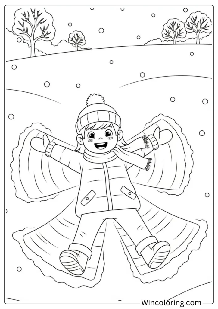 Snow Angel Making
