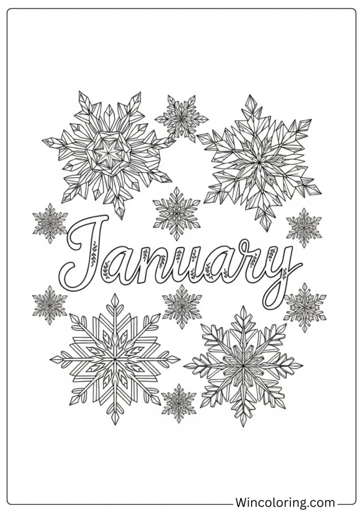 Snowflake January Design