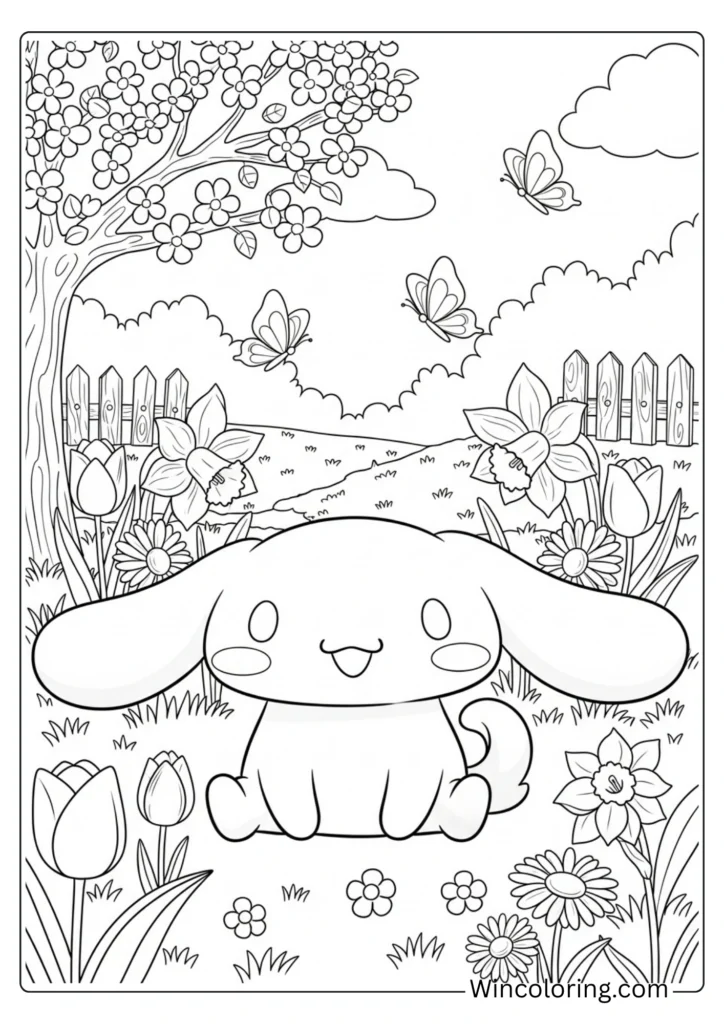 Spring Garden with Cinnamoroll