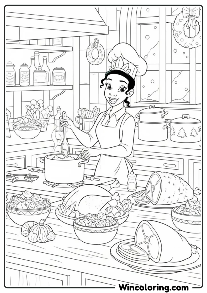 Tiana Christmas Cooking
