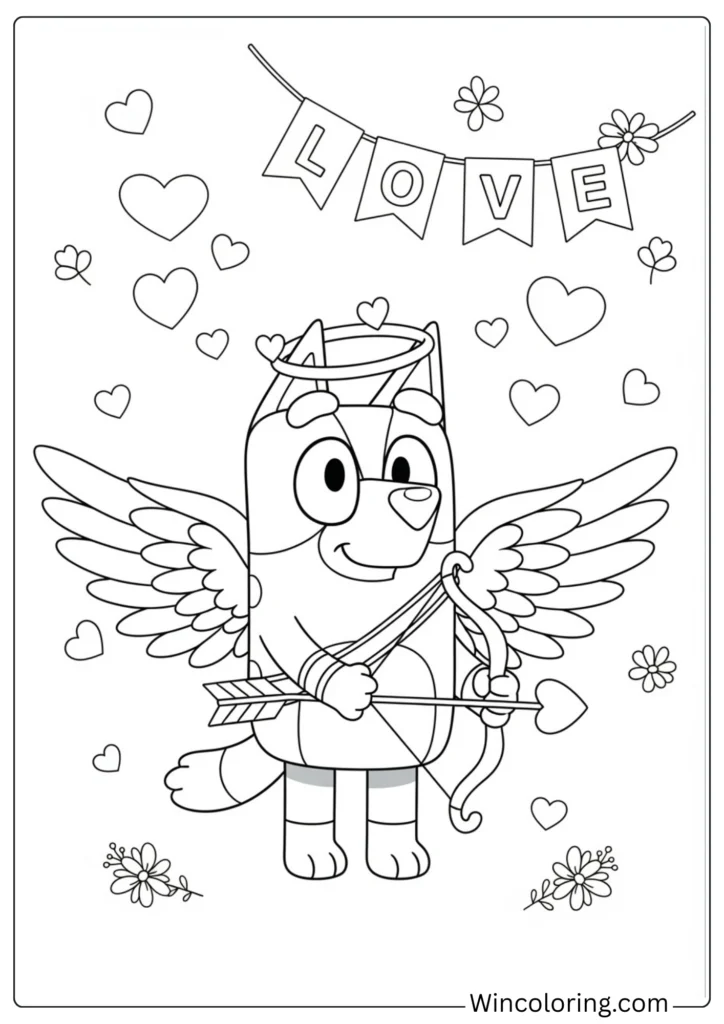 Bluey as Cupid