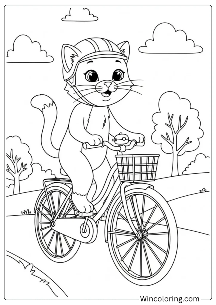 Cat Riding a Bicycle
