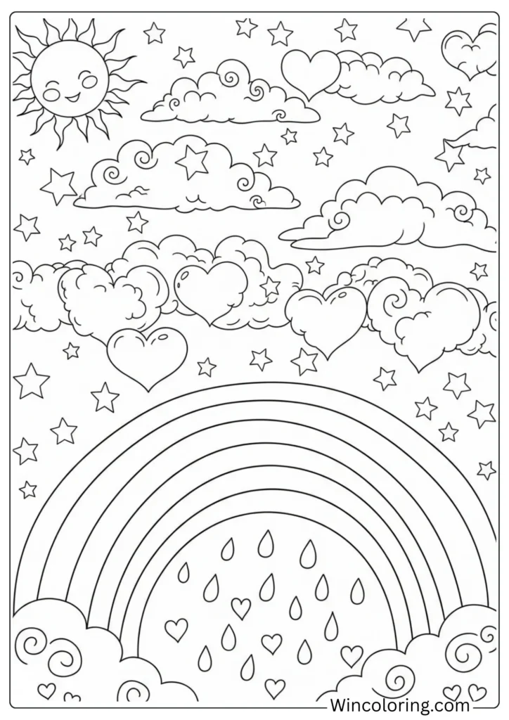 Clouds Making Heart Shapes