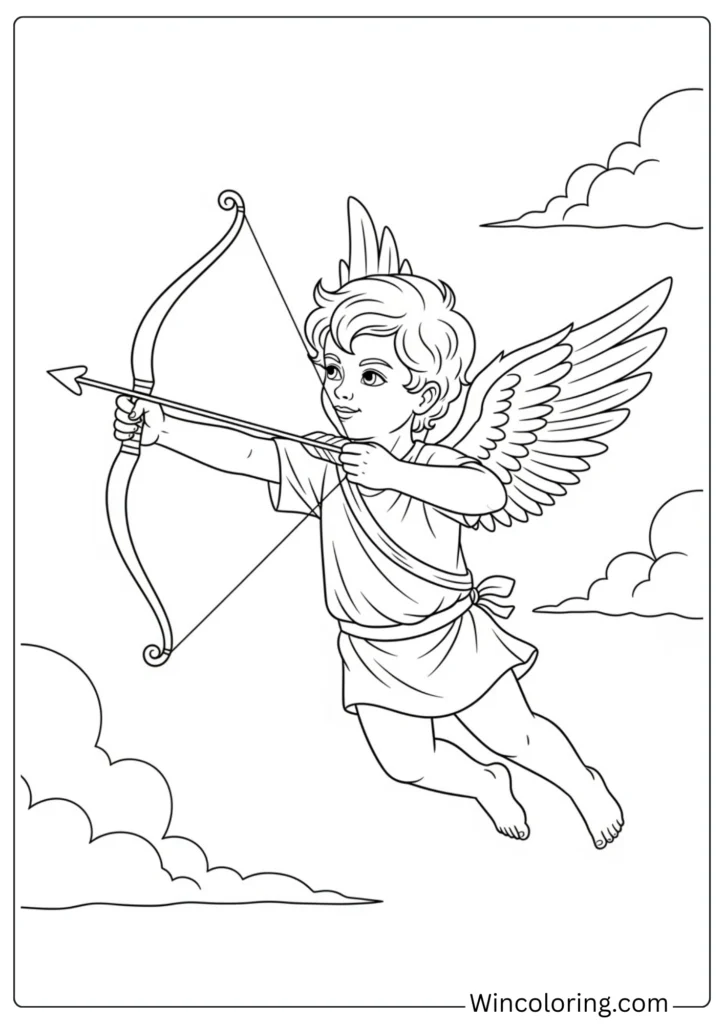 Cupid with Bow and Arrow