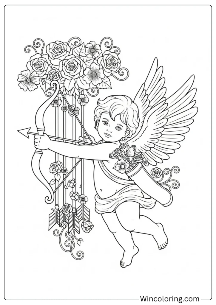 Cupid with Rose Arrows