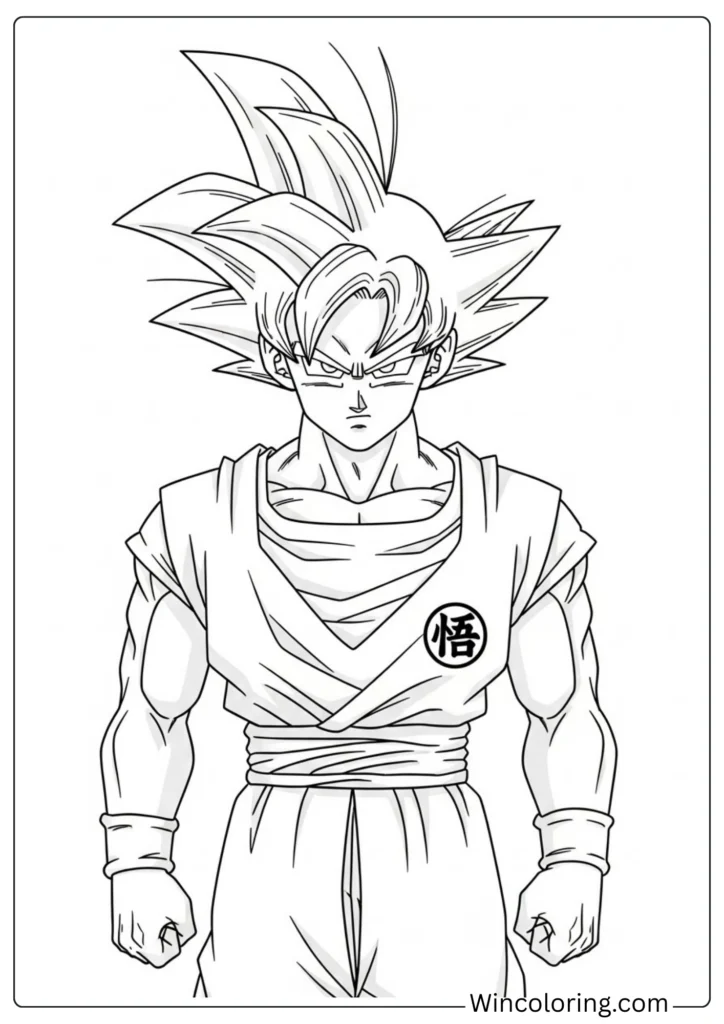 Goku Coloring Page