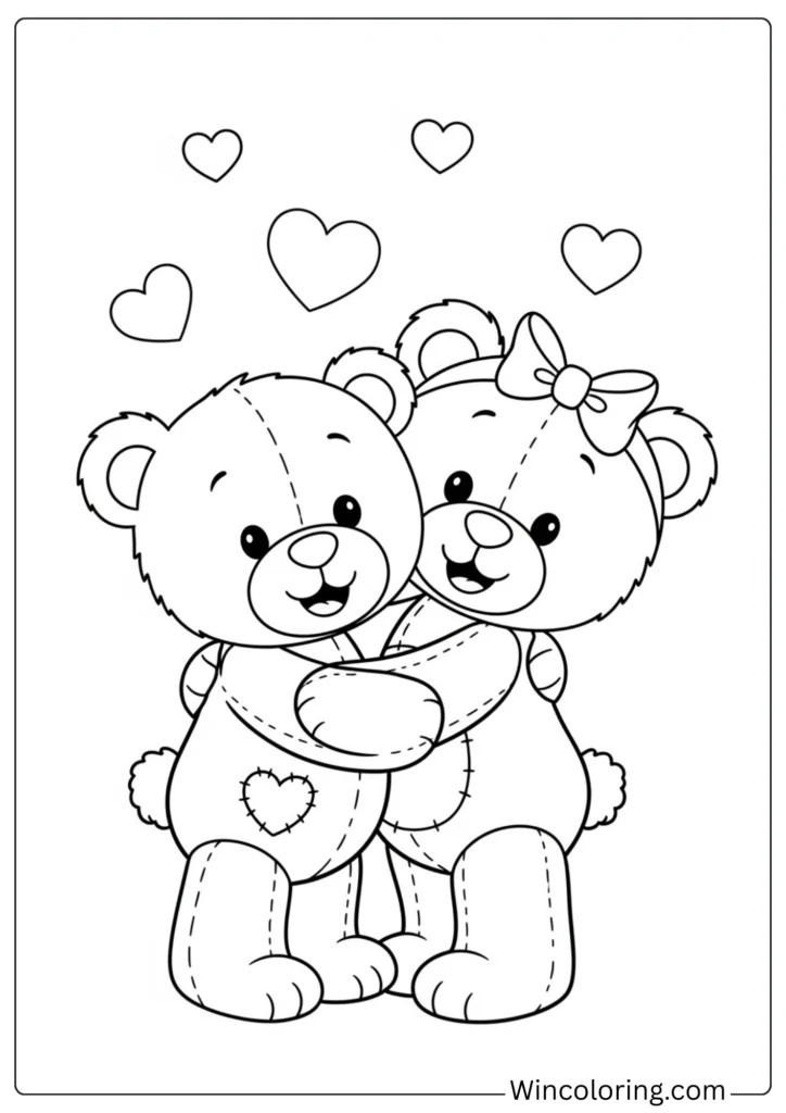 Hugging Teddy Bears