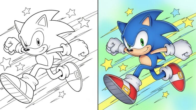 Sonic Coloring Pages