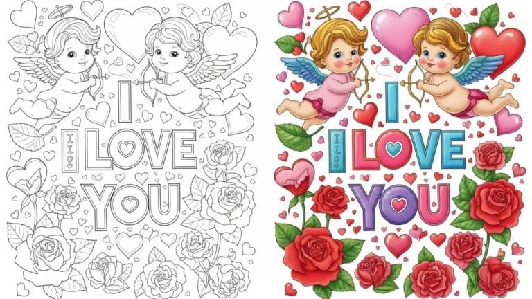 Valentine's Day Coloring Pages