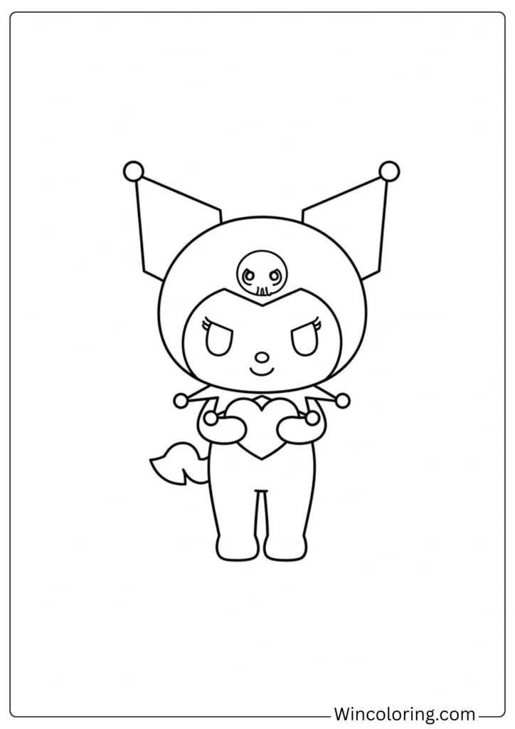 Kuromi Holding Heart