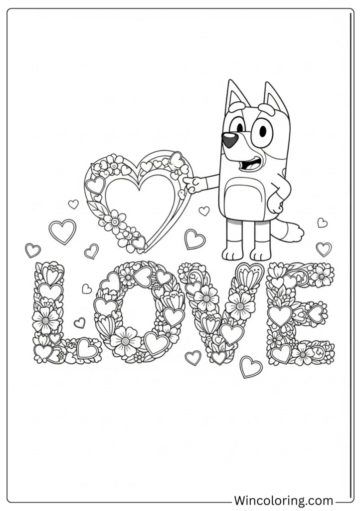 Love Spelled in Hearts