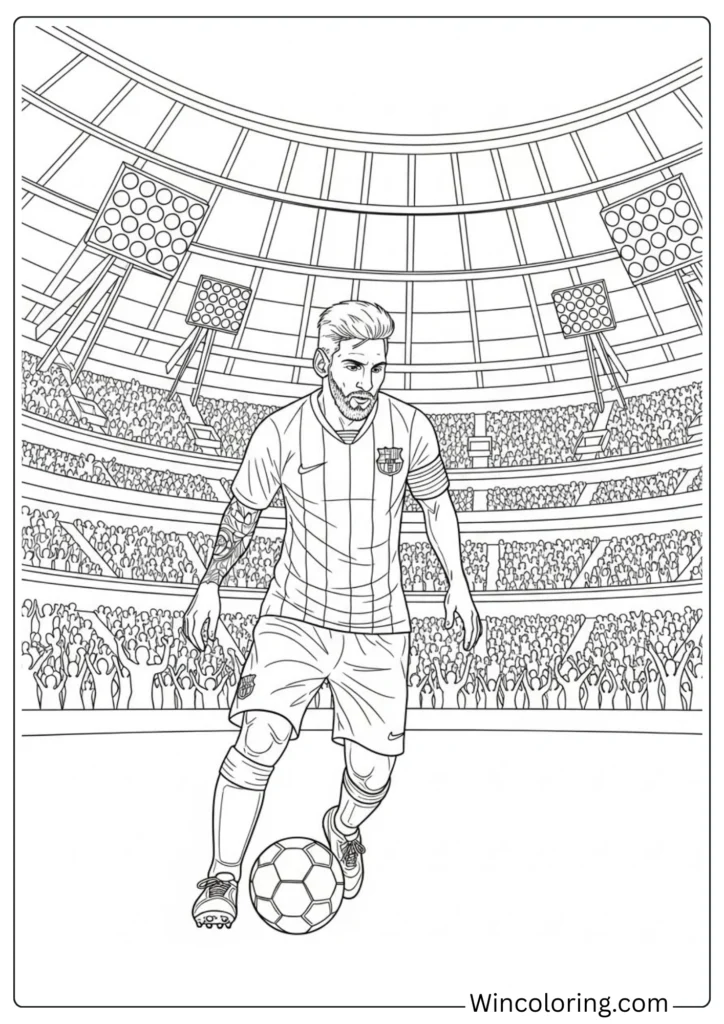 Messi Stadium Background