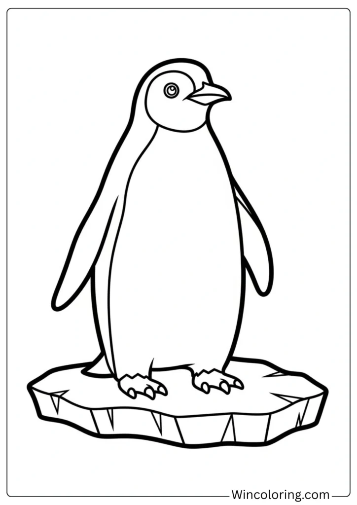Penguin Coloring Page