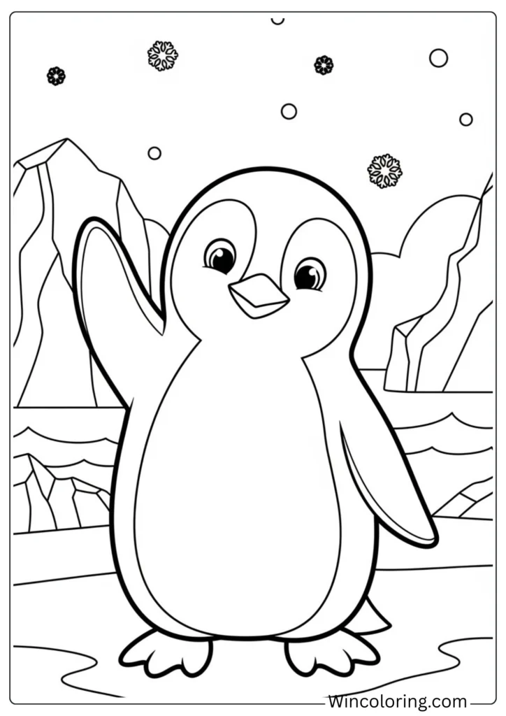Penguin Waving Hello