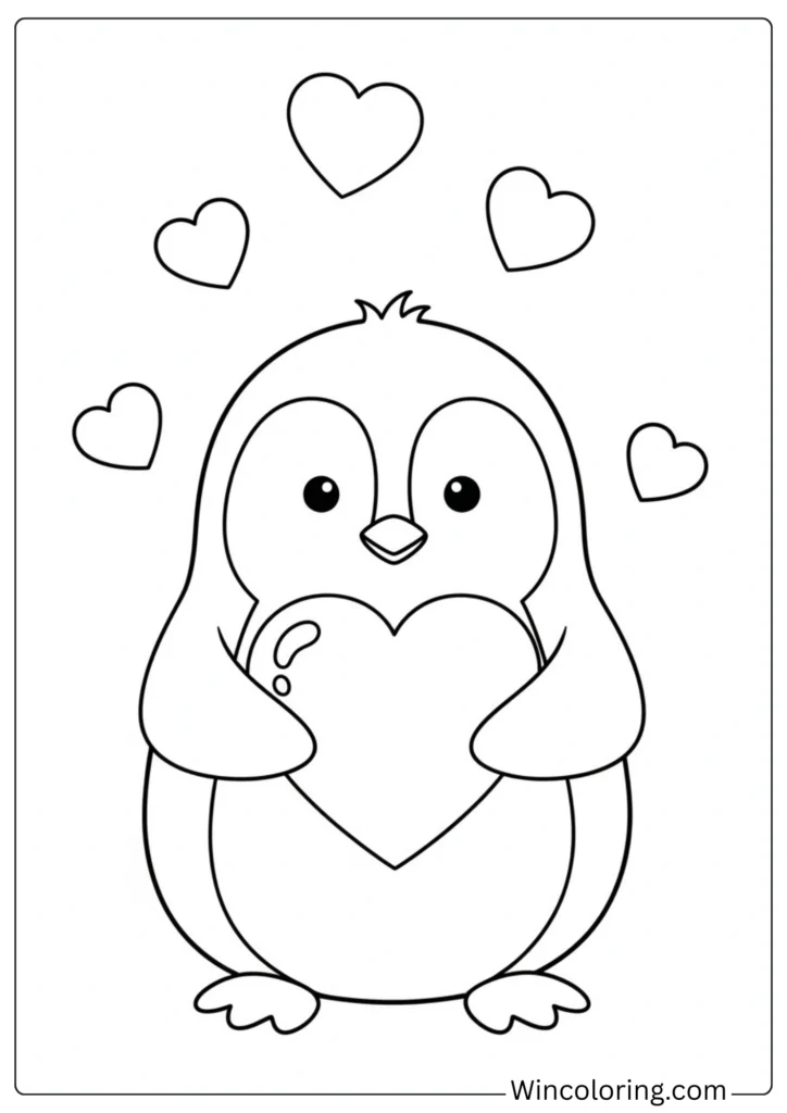 Penguin with Heart