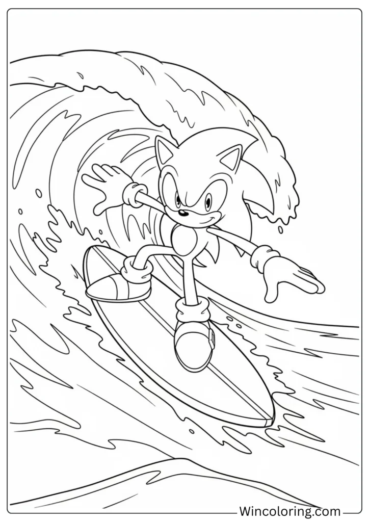 Sonic Surfing a Wave