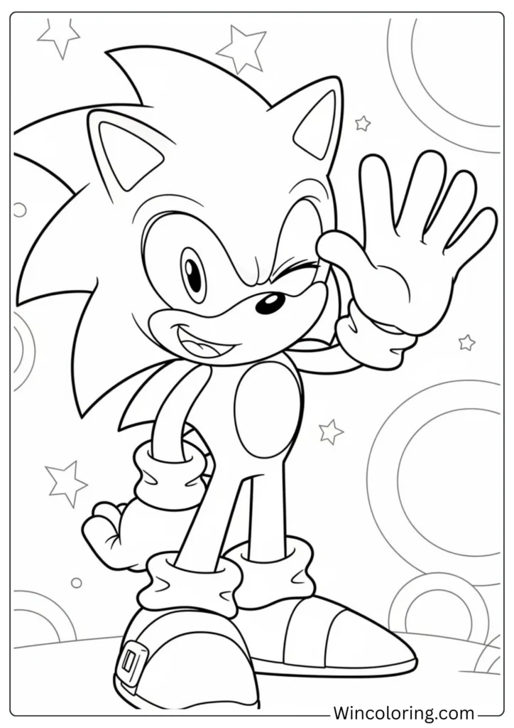 Sonic Winking Playful