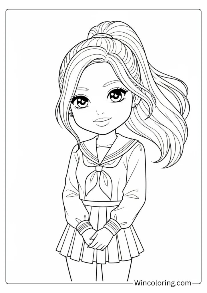 Chibi Rosé in School Uniform