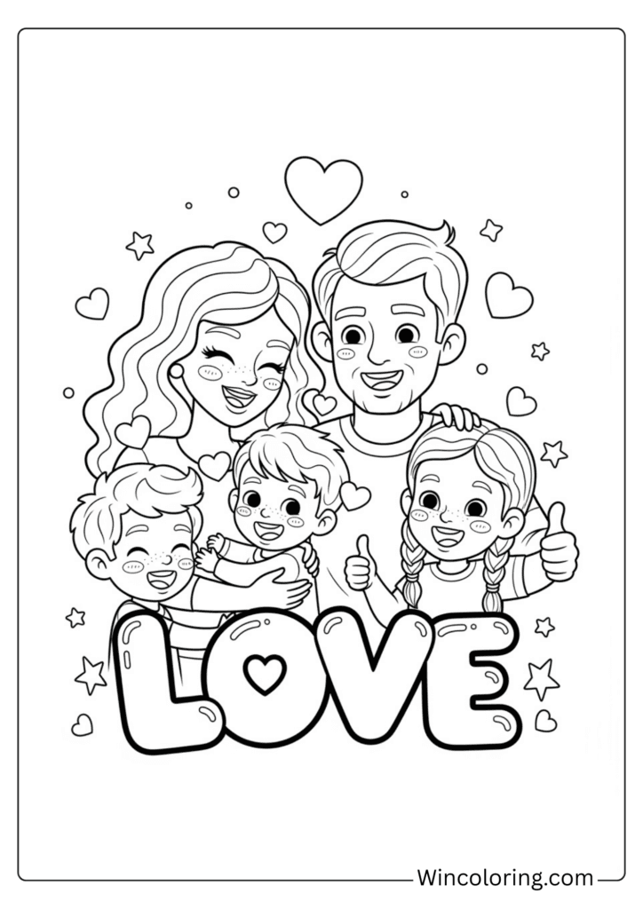 Family Expressing Love