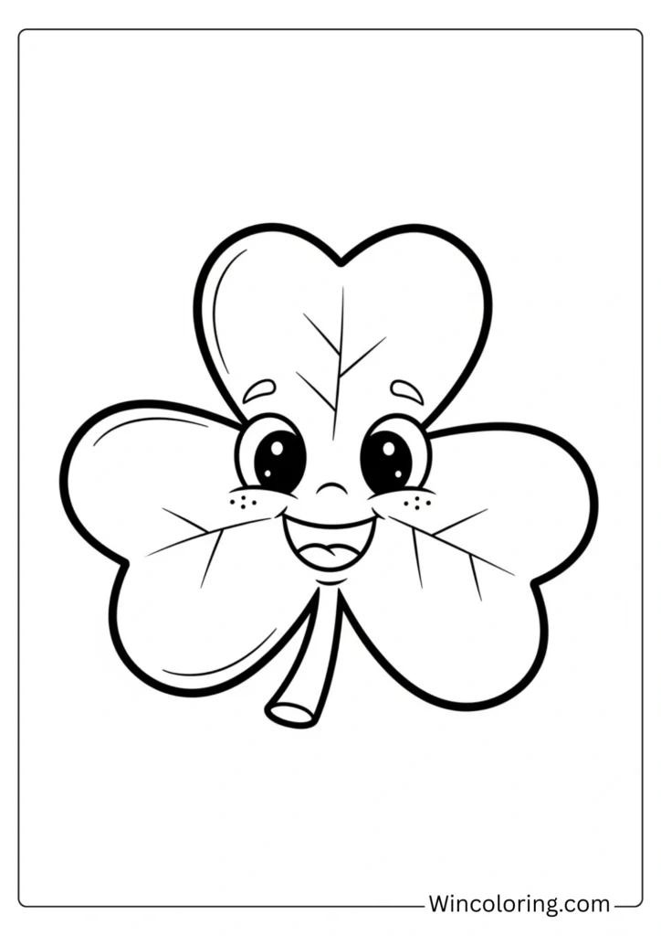 Happy Shamrock Character