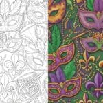 Mardi Gras coloring pages