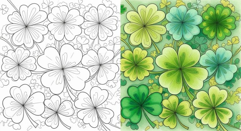 Shamrock Coloring Pages