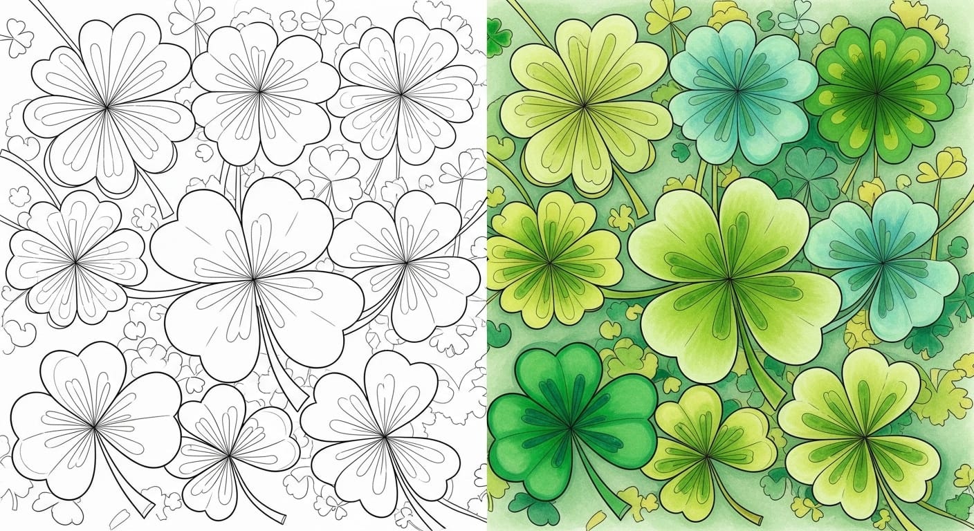 Shamrock Coloring Pages