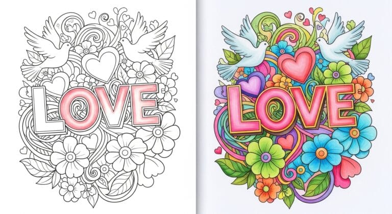 love Coloring Pages