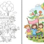 March Coloring Pages