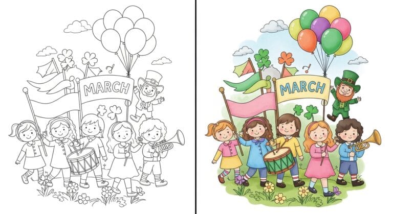 March Coloring Pages