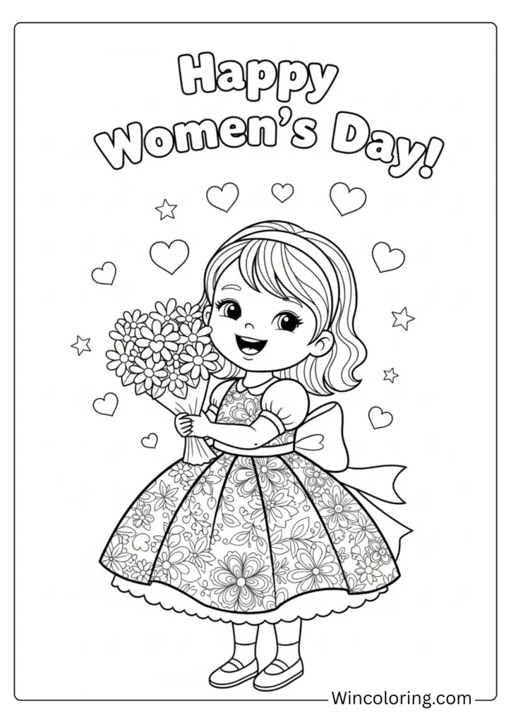 Little Girl in Pretty Dress